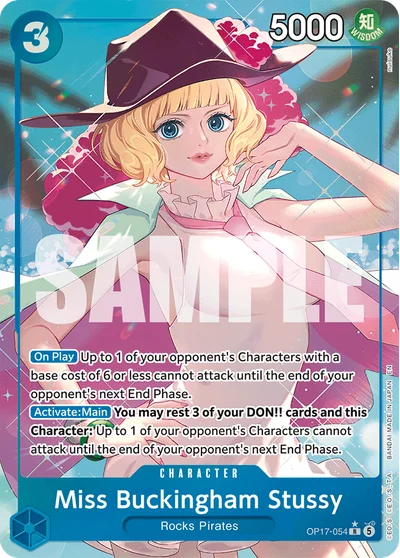Miss Buckingham Stussy (altArt) 054 OP17 One Piece TCG Card