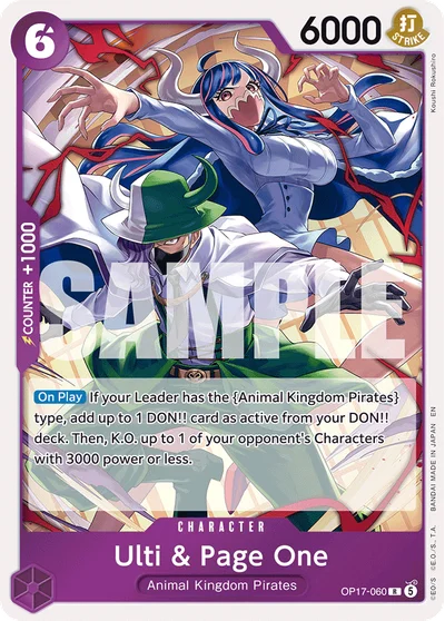 Ulti & Page One 060 OP17 One Piece TCG Card
