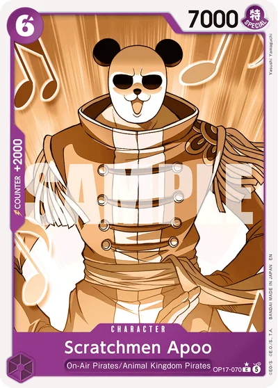 Scratchmen Apoo (pandamanArt) 070 OP17 One Piece TCG Card