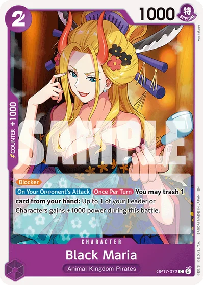 Black Maria 072 OP17 One Piece TCG Card