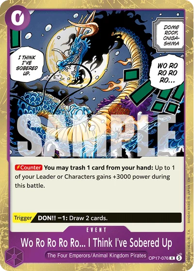 Wo Ro Ro Ro Ro... I Think I've Sobered Up 076 OP17 One Piece TCG Card