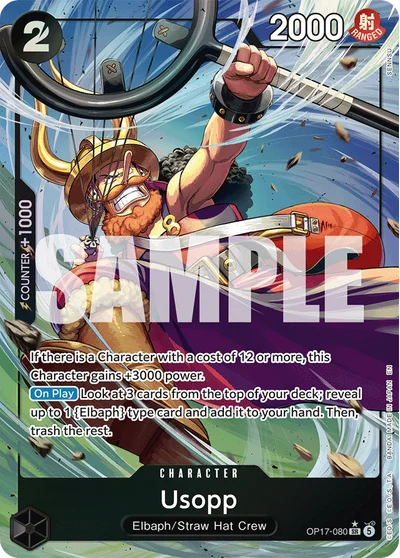 Usopp (altArt) 080 OP17 One Piece TCG Card