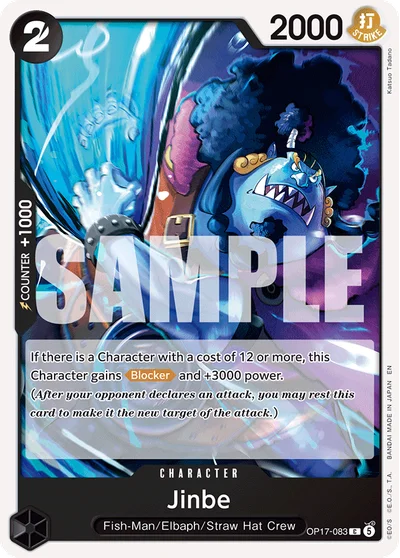 Jinbe 083 OP17 One Piece TCG Card