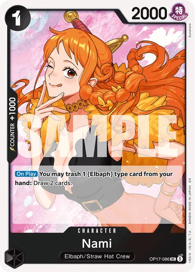 Nami 086 OP17 One Piece TCG Card
