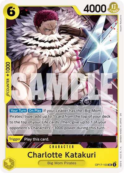 Charlotte Katakuri 103 OP17 One Piece TCG Card
