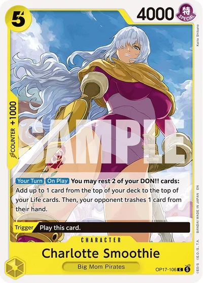 Charlotte Smoothie 106 OP17 One Piece TCG Card