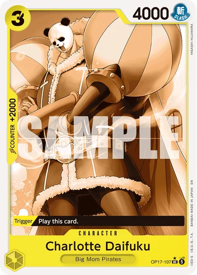 Charlotte Daifuku (pandamanArt) 107 OP17 One Piece TCG Card