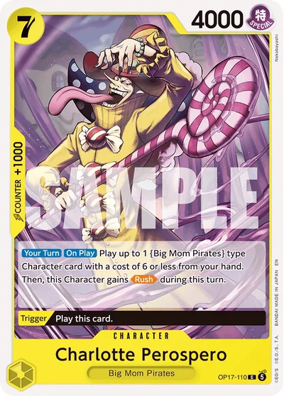 Charlotte Perospero 110 OP17 One Piece TCG Card