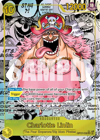 Charlotte Linlin (mangaAltArt) 112 OP17 One Piece TCG Card