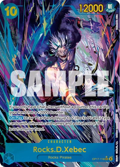 Rocks.D.Xebec (altArt) 118 OP17 One Piece TCG Card
