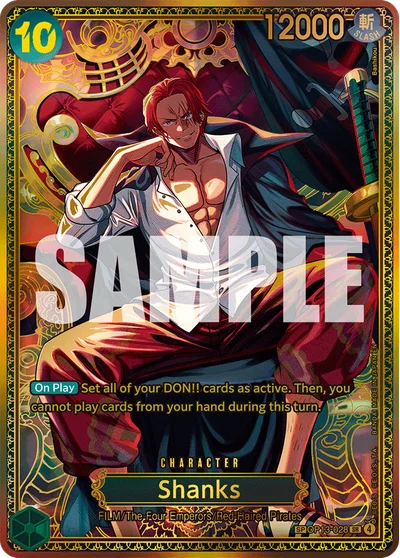 Shanks (specialAltArt) OP13-028 OP17 One Piece TCG Card