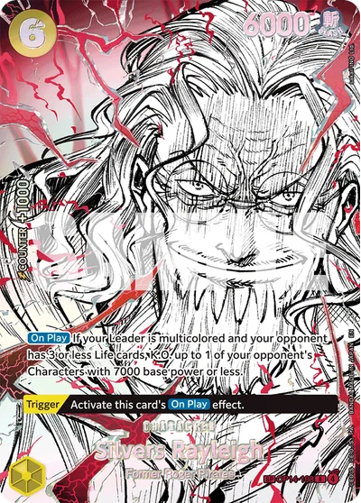 Silvers Rayleigh (specialAltArt) OP14-108 OP17 One Piece TCG Card