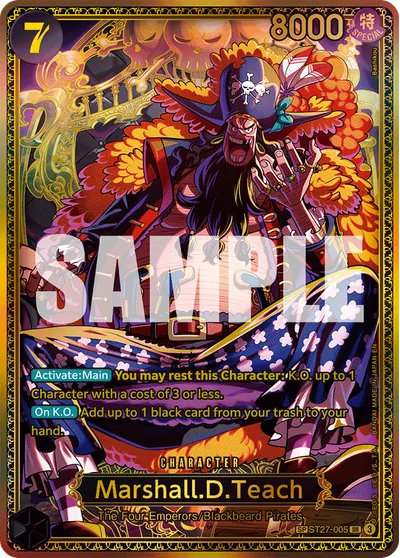 Marshall.D.Teach (specialAltArt) ST27-005 OP17 One Piece TCG Card