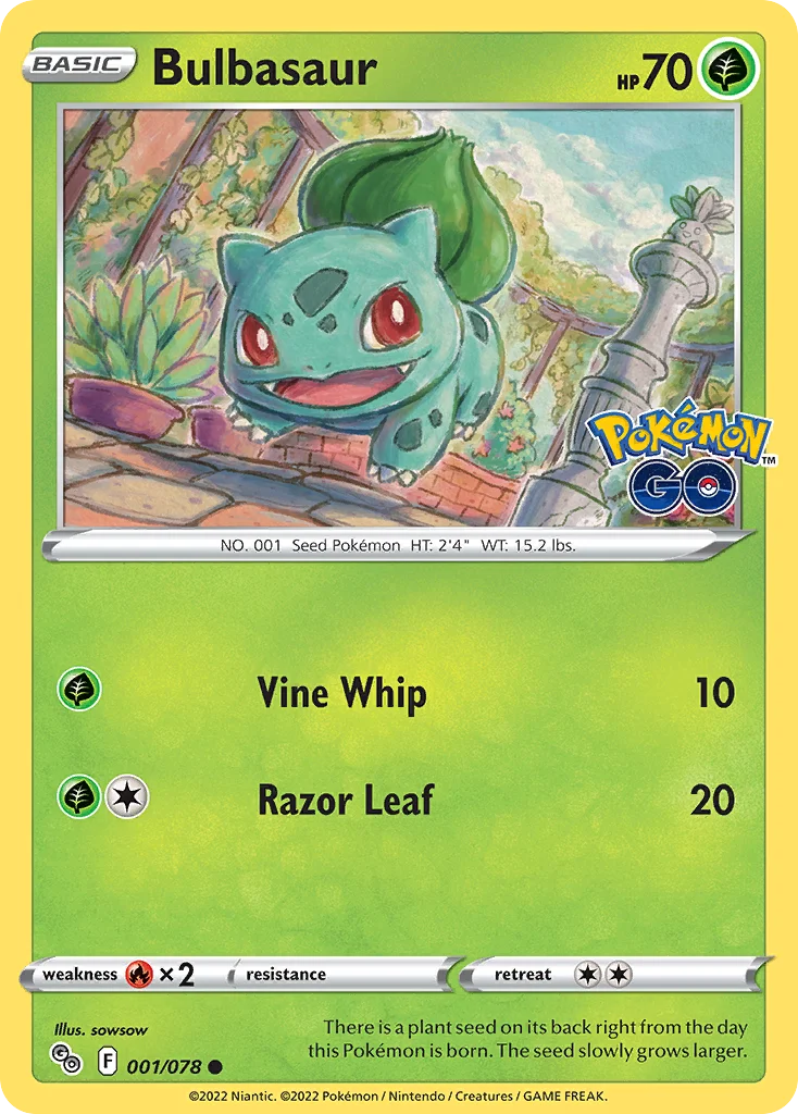 Bulbasaur 001 Pokemon GO
