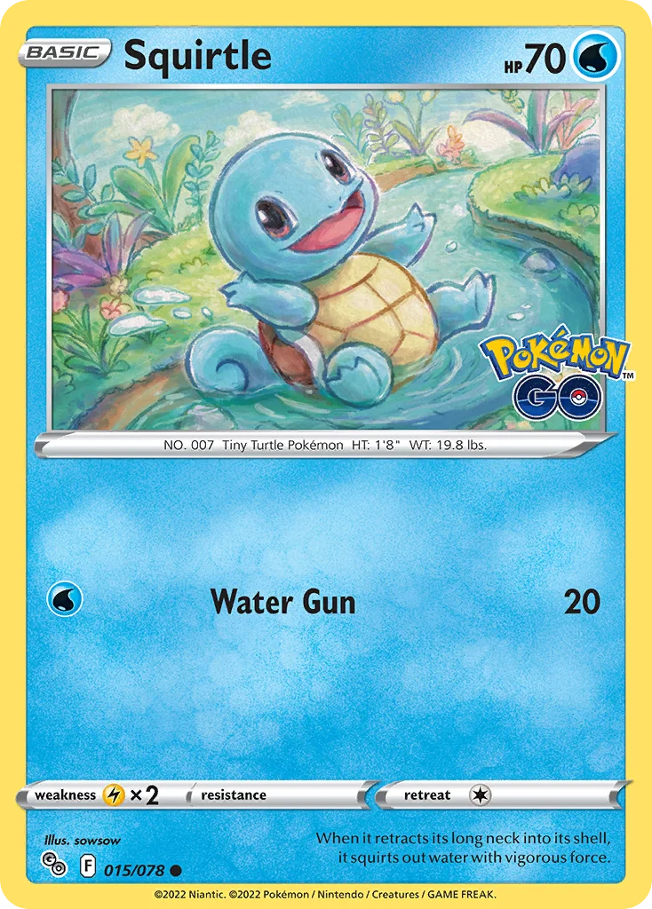 Squirtle 015 Pokemon GO