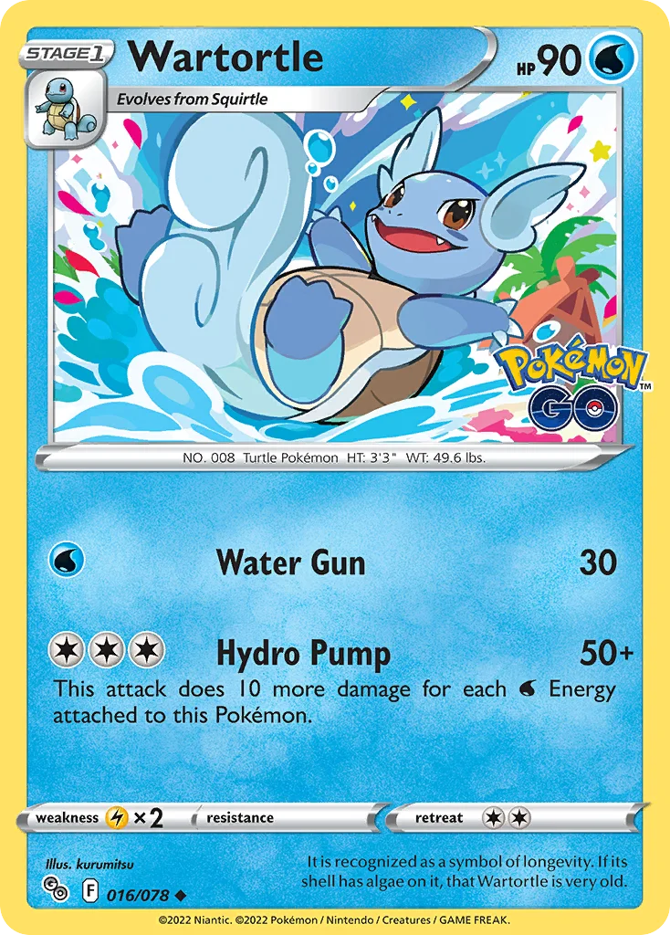 Wartortle 016 Pokemon GO