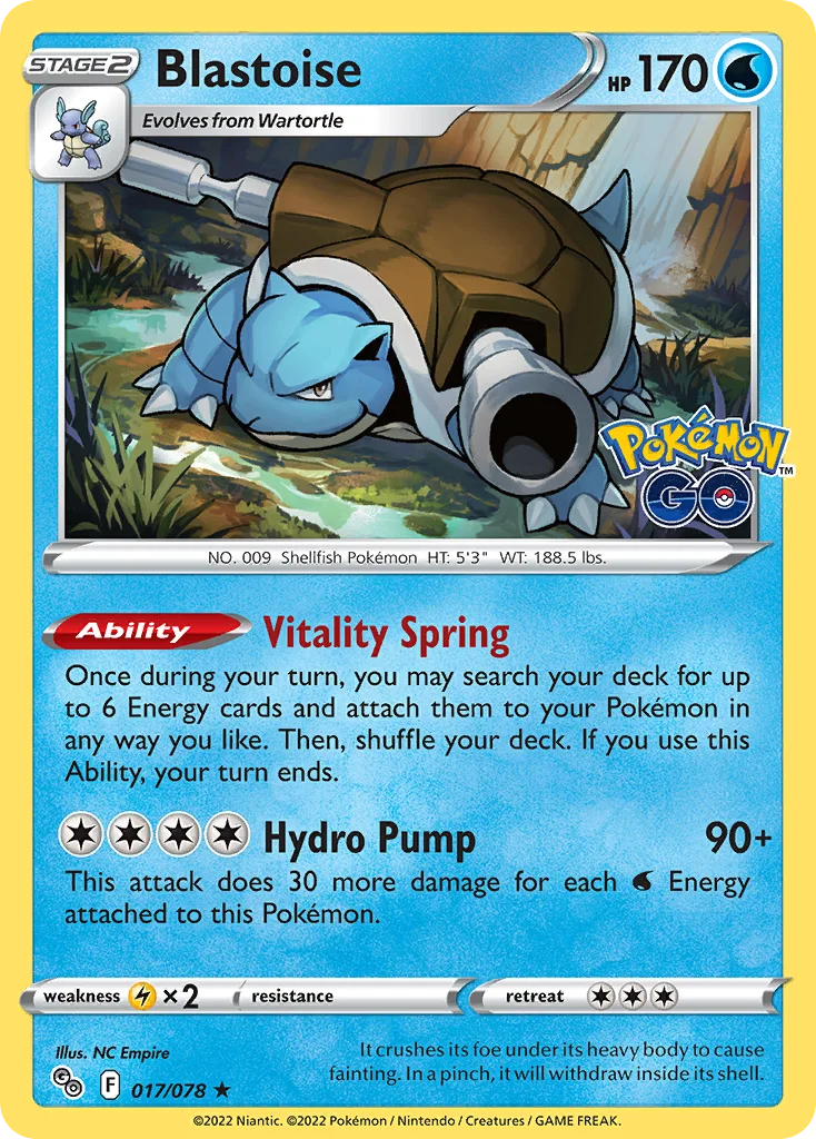 Blastoise 017 Pokemon GO