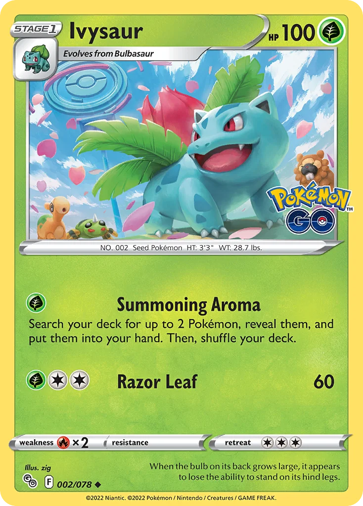 Ivysaur 002 Pokemon GO