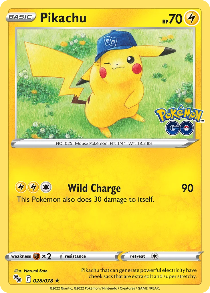Pikachu 028 Pokemon GO