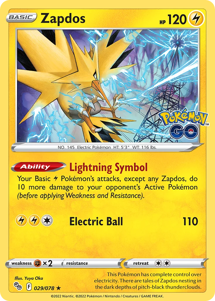 Zapdos 029 Pokemon GO