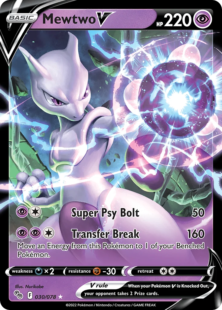 Mewtwo V 030 Pokemon GO