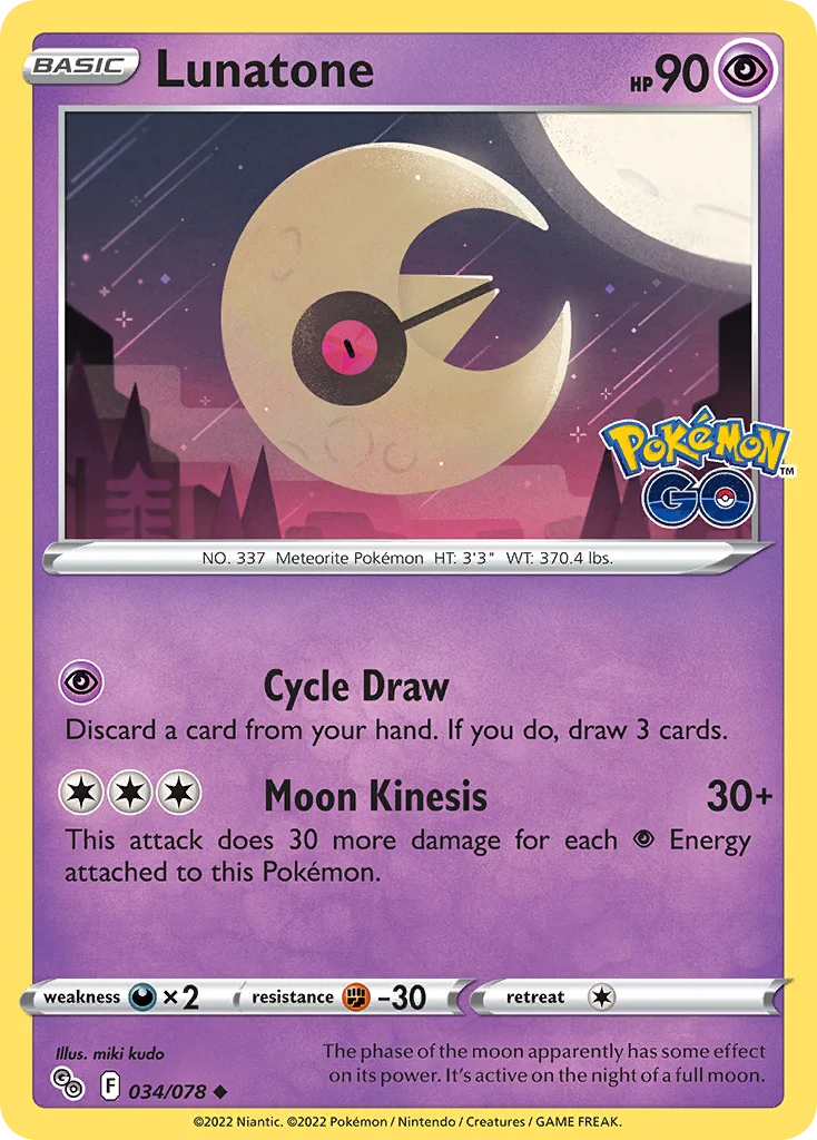 Lunatone 034 Pokemon GO