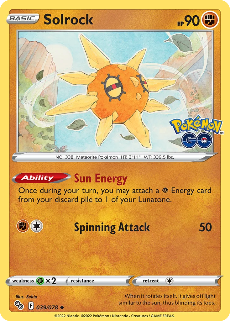 Solrock 039 Pokemon GO
