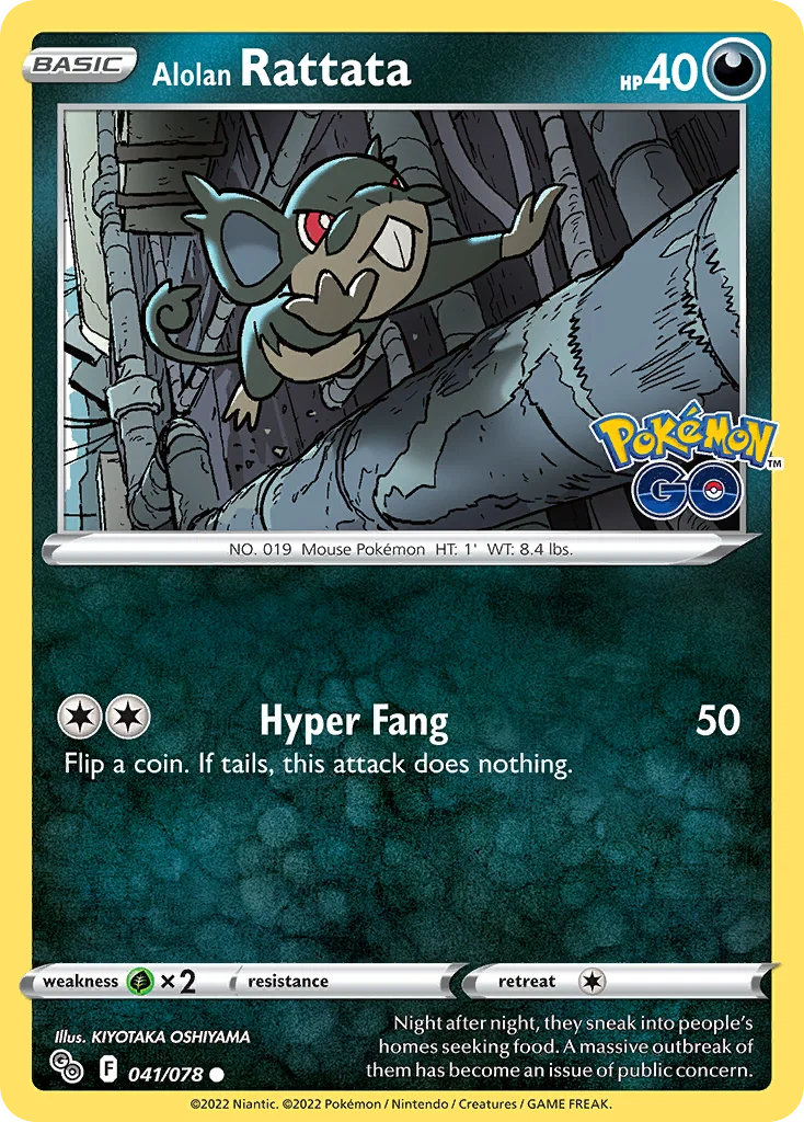 Alolan Rattata 041 Pokemon GO