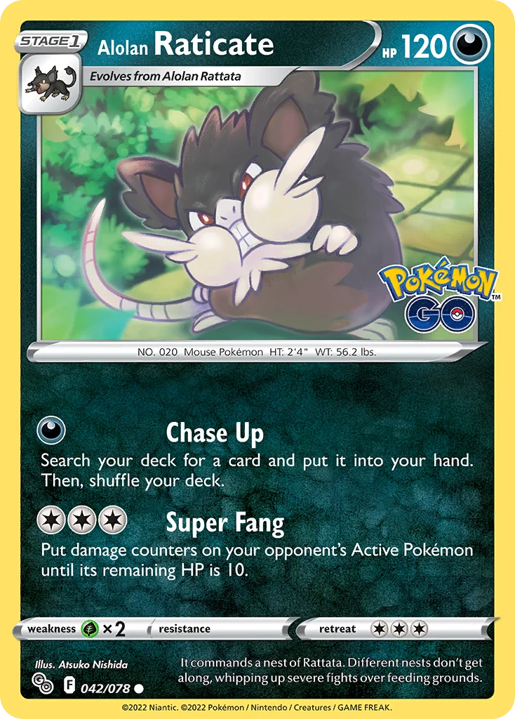Alolan Raticate 042 Pokemon GO