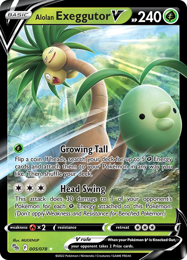 Alolan Exeggutor V 005 Pokemon GO