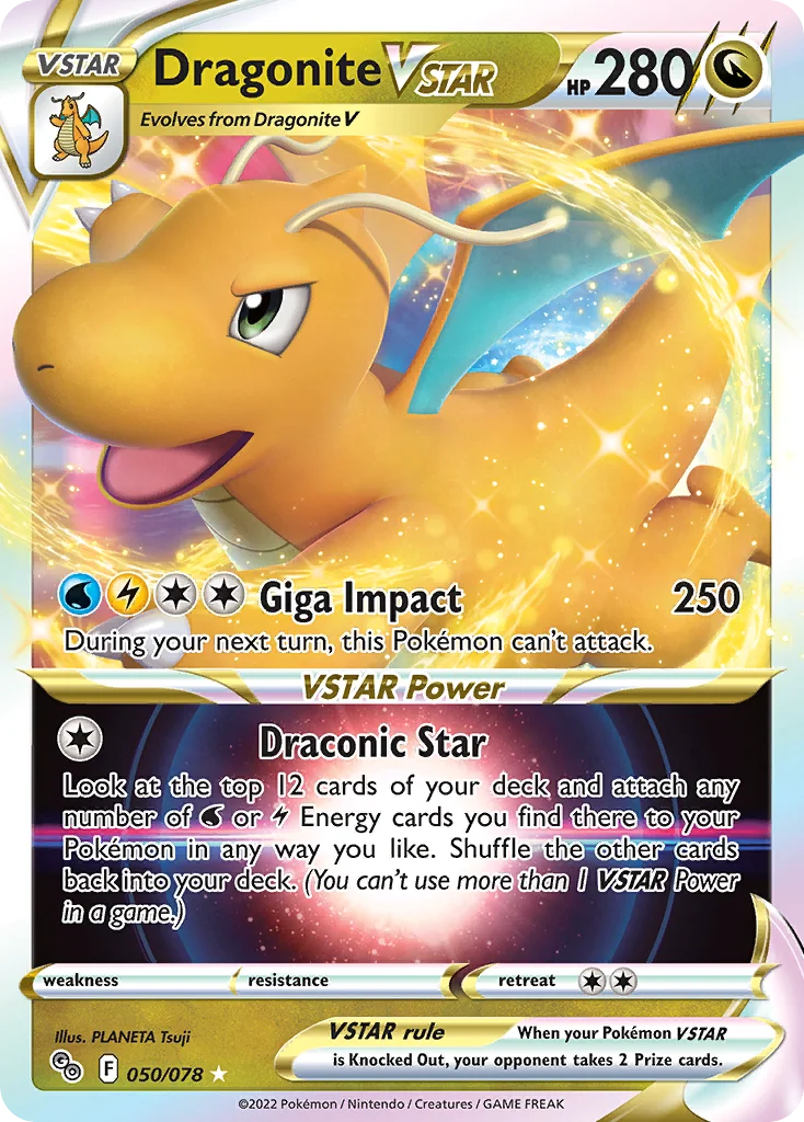 Dragonite VSTAR 050 Pokemon GO
