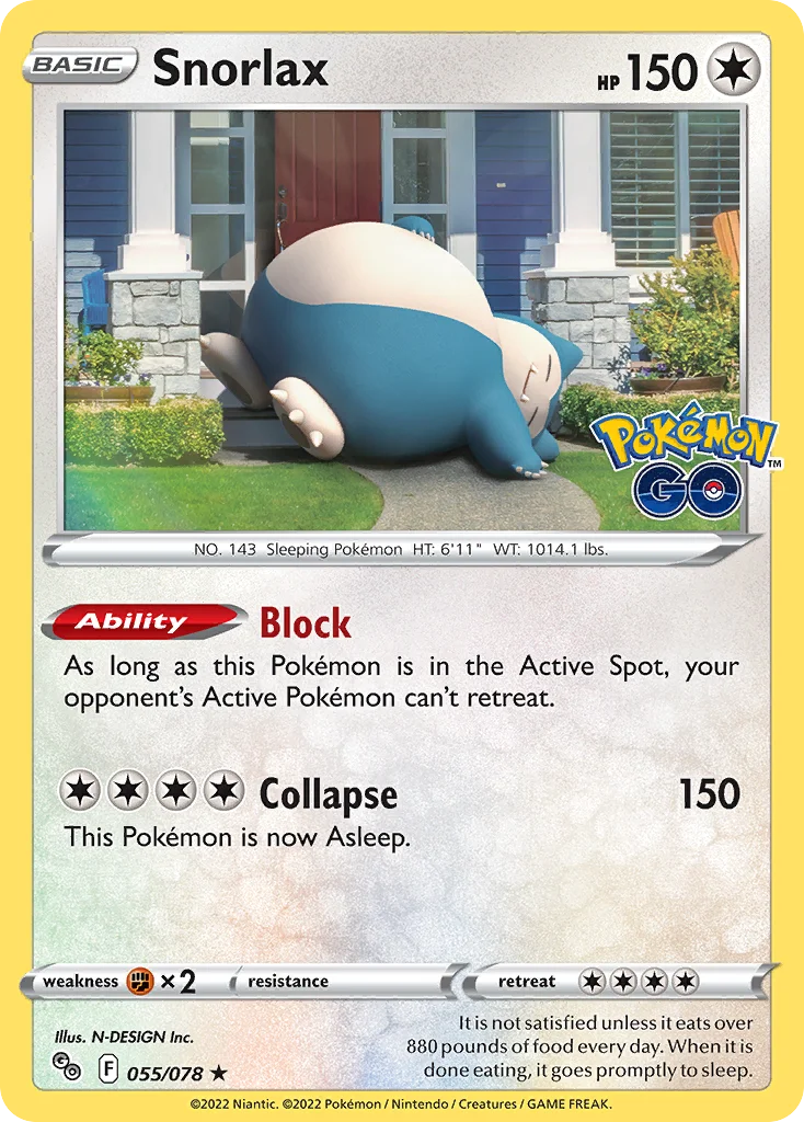 Snorlax 055 Pokemon GO