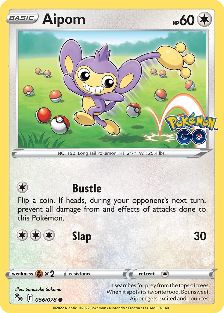 Aipom 056 Pokemon GO