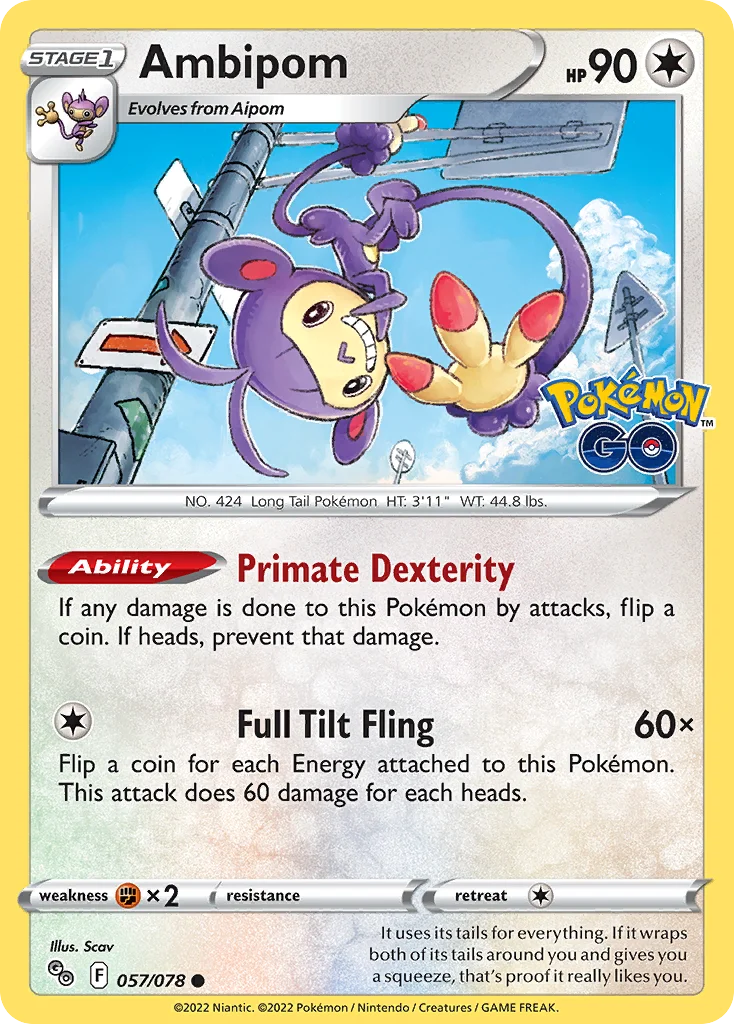 Ambipom 057 Pokemon GO
