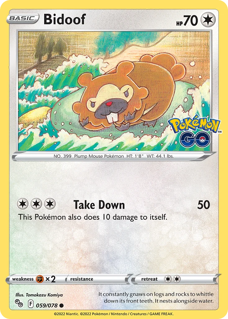 Bidoof 059 Pokemon GO