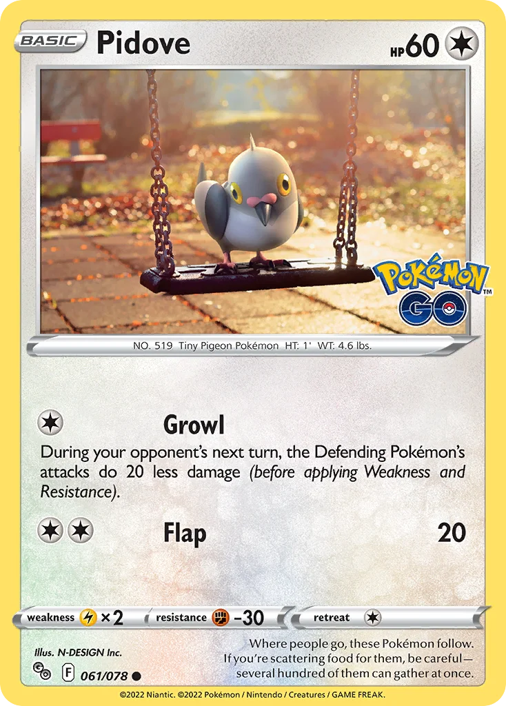 Pidove 061 Pokemon GO