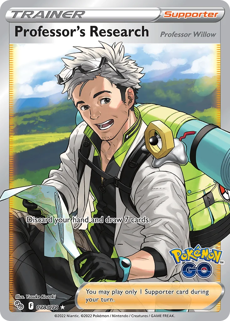 Professor's Research [Professor Willow] (Full Art) 078 Pokemon GO