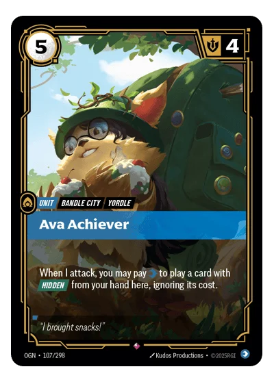 Ava Achiever OGN-107 Riftbound TCG
