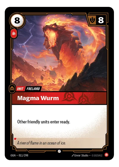 Magma Wurm OGN-11 Common Origins Riftbound TCG Card