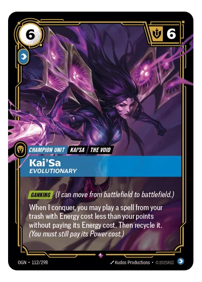 Kai'sa, Evolutionary OGN-112 Riftbound TCG