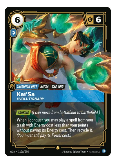Kai'sa, Evolutionary OGN-112a Riftbound TCG