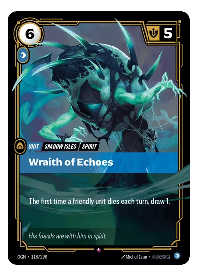 Wraith Of Echoes OGN-118 Riftbound TCG
