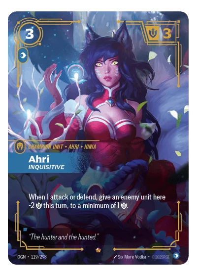 Ahri, Inquisitive OGN-119 Riftbound TCG