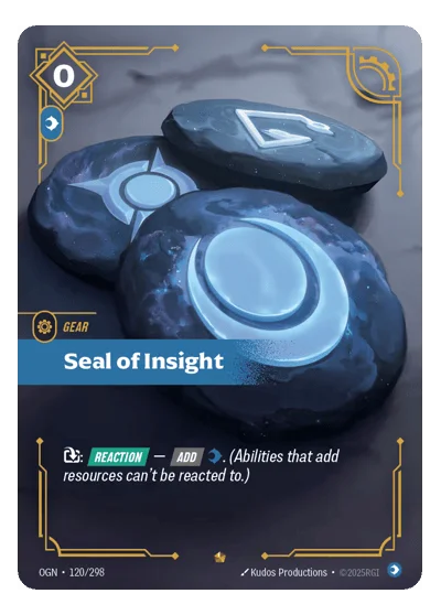 Seal Of Insight OGN-120 Riftbound TCG
