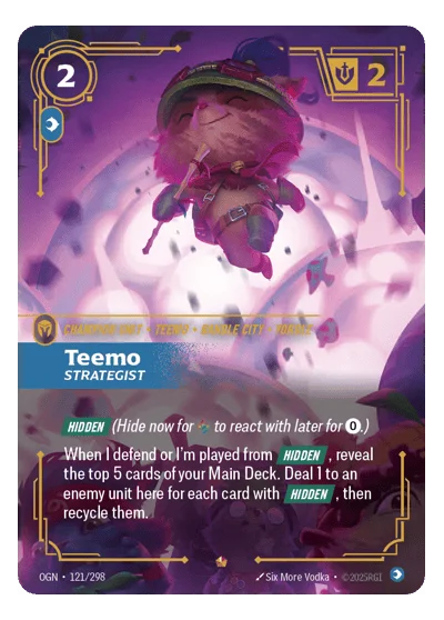 Teemo, Strategist OGN-121 Riftbound TCG