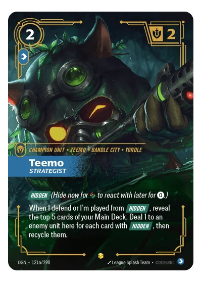 Teemo, Strategist OGN-121a Riftbound TCG