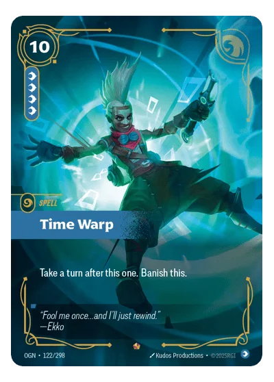 Time Warp OGN-122 Epic Origins Riftbound TCG Card