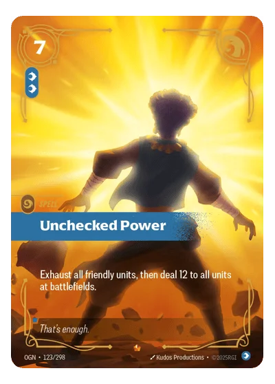Unchecked Power OGN-123 Riftbound TCG