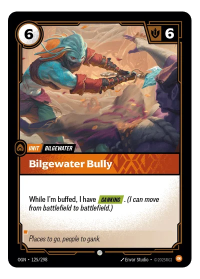 Bilgewater Bully OGN-125 Common Origins Riftbound TCG Card