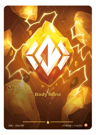 Body Rune OGN-126a Riftbound TCG